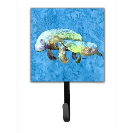 Carolines Treasures Carolines Treasures 8660SH4 Manatee Leash Holder Or Key Hook 8660SH4
